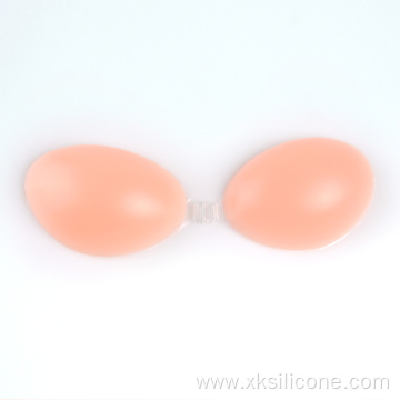 Sexy women strapless invisible front close silicon bra